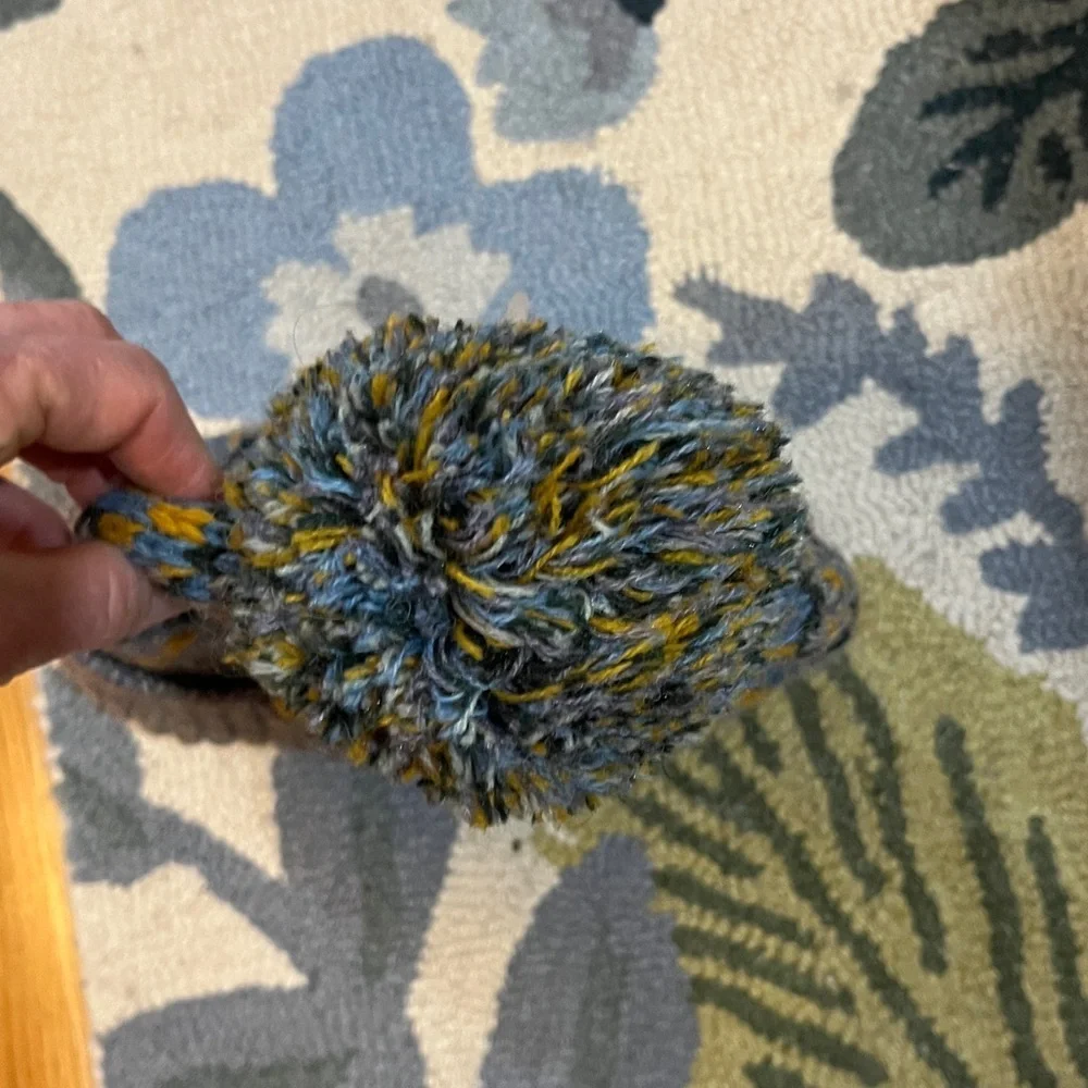 Free People First Frost Fairisle Pom Pom Beanie NWOT